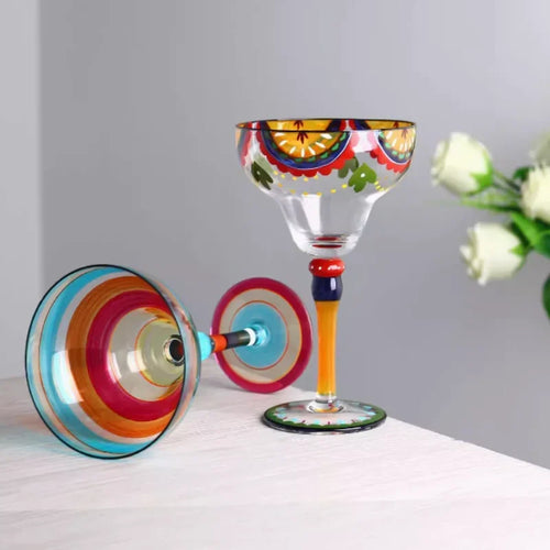 Verre cocktail fait main design artistique 330 ml