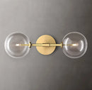 applique murale boule de verre post-moderne éclairage rétro nordique