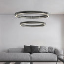 Italian minimalist chandelier high-end nordic design glass