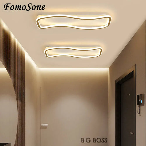 Lustre LED moderne intérieur salon chambre allée - vue 5 sur 22