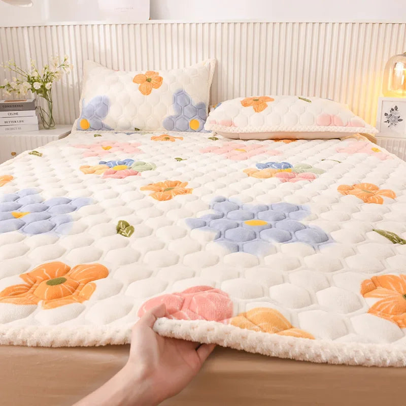 surmatelas doux pour étudiants en peluche pour lit simple ou double - vue 16 sur 18