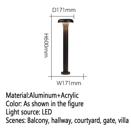 lampe de jardin extérieure led étanche design contemporain pour villa - vue 47 sur 47