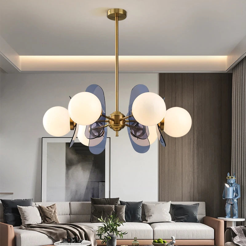 lustre lumineux décoratif pour intérieur style art suspendu - vue 6 sur 24