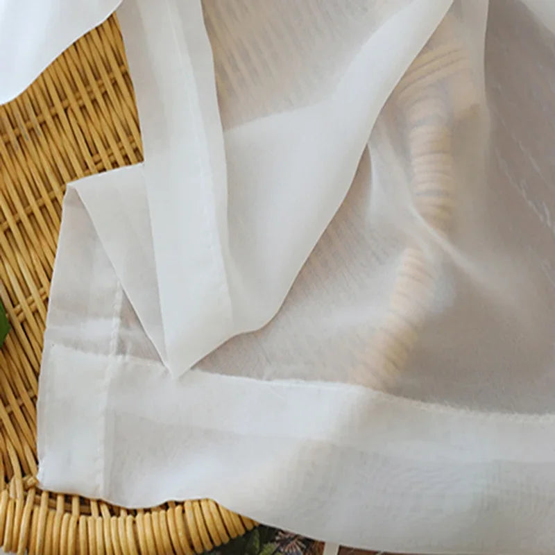 Voilage tulle léger moderne pour salon et chambre
