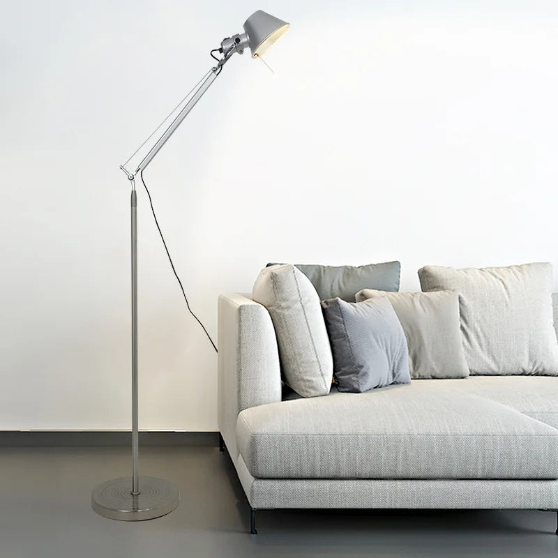 lampadaire led réglable design nordique rétro pour hôtel bureau - vue 4 sur 20