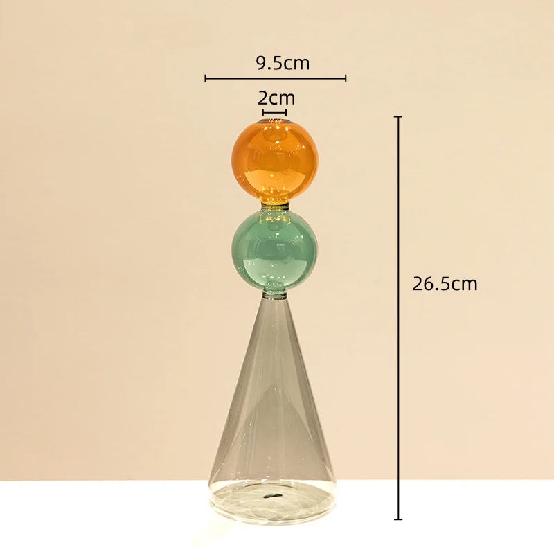 vase en verre teinté pour terrarium et décoration florale - vue 12 sur 18