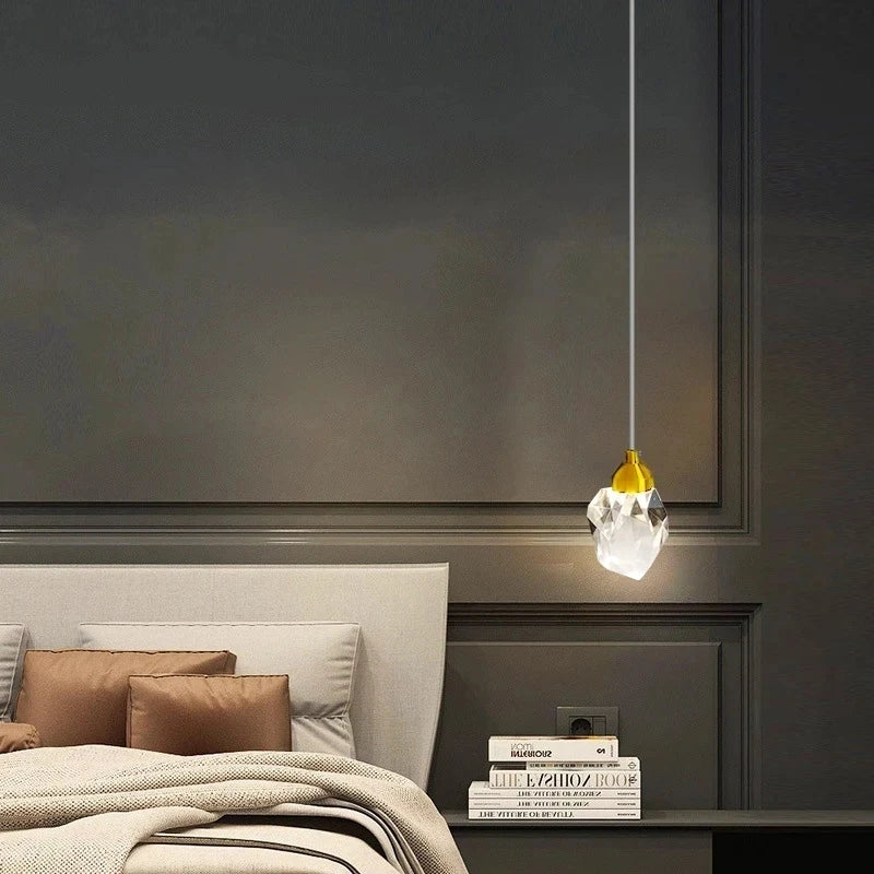 lustre en cristal nordique led pour intérieur - vue 6 sur 10