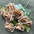 bouquet de roses artificielles en soie décoration florale élégante