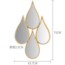 Bathroom mirror, makeup mirror, wall mounted irregular shaped bathroom, irregular water droplet mirror, entrance decoration, hou