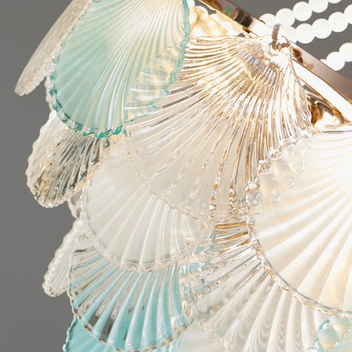 lustre moderne en verre pour salon cuisine et salle à manger - vue 6 sur 5