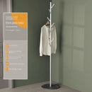 Floor To Floor Bedroom Light Luxury Rock Plate Base Metal Hanger, Marble Scarf and Bag Rack for Entering The Home Coat Rack