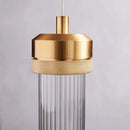 Minimalist Nordic striped glass chandelier for interior decoration