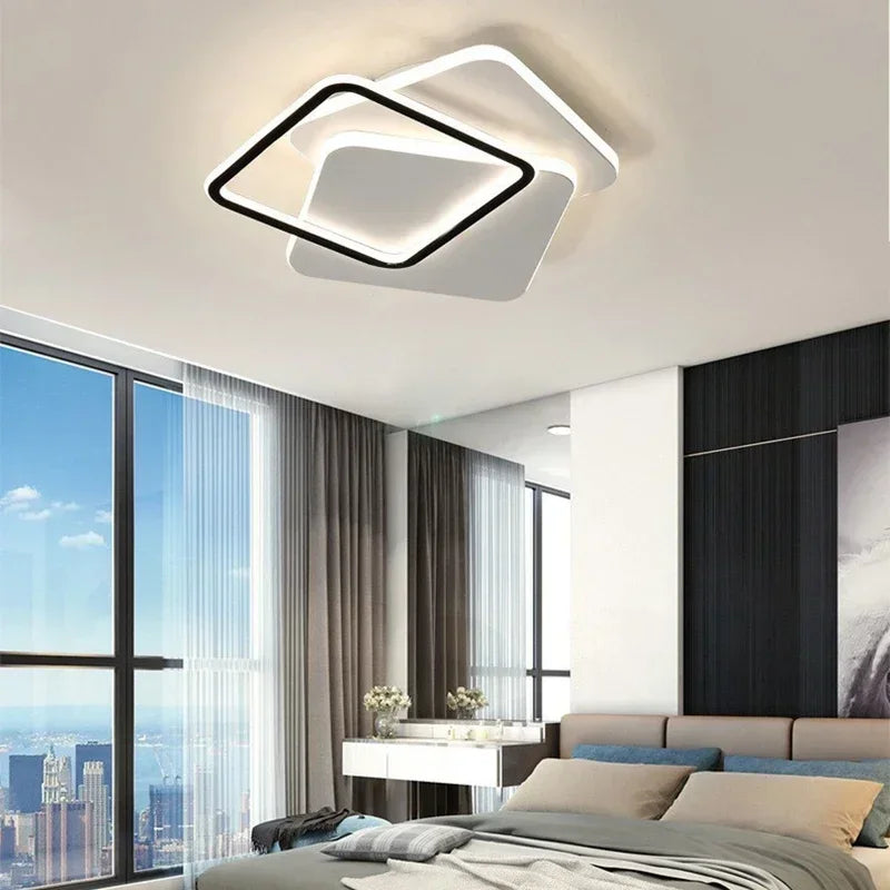 plafonnier led moderne lustre décoratif pour intérieur - vue 4 sur 9