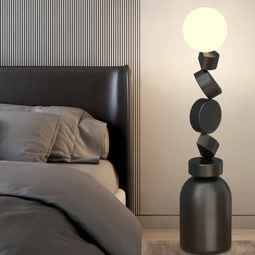 Lampadaire rond Unique en acrylique - vue 7 sur 6