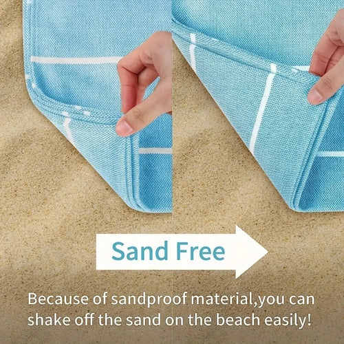 serviette de plage turque rayures pompons sechage rapide