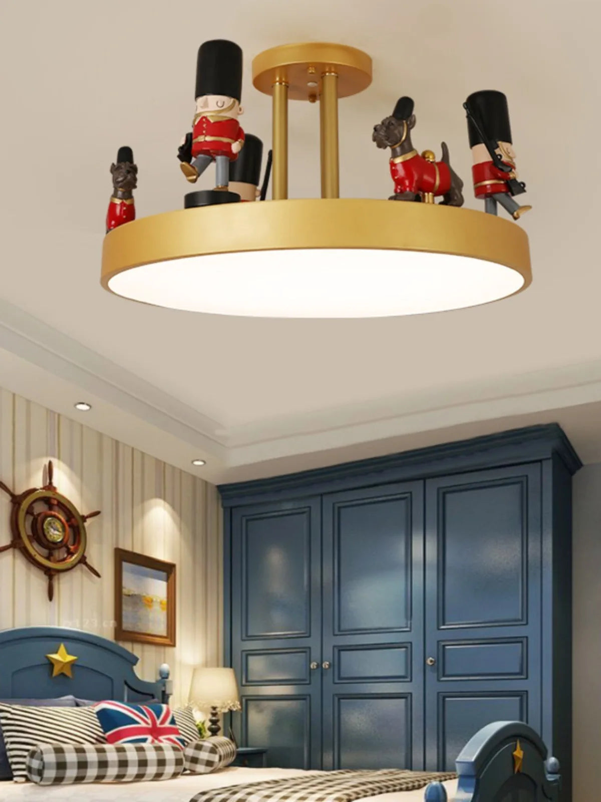 plafonnier led créatif pour enfant design nordique protecteur des yeux - vue 4 sur 7