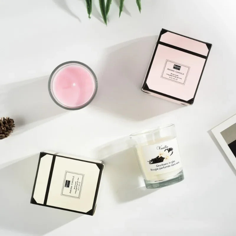 bougie aromathérapie haut de gamme cadeau fait main décoration festive - vue 5 sur 8