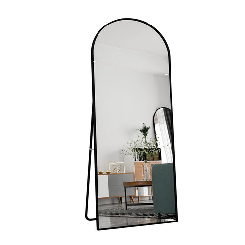 Bow Full Length Mirror 180x80cm, Full Body Wall Mirror With Aluminum Frame,Full Body Mirror for Bedroom Living Room - vue 8 sur 7