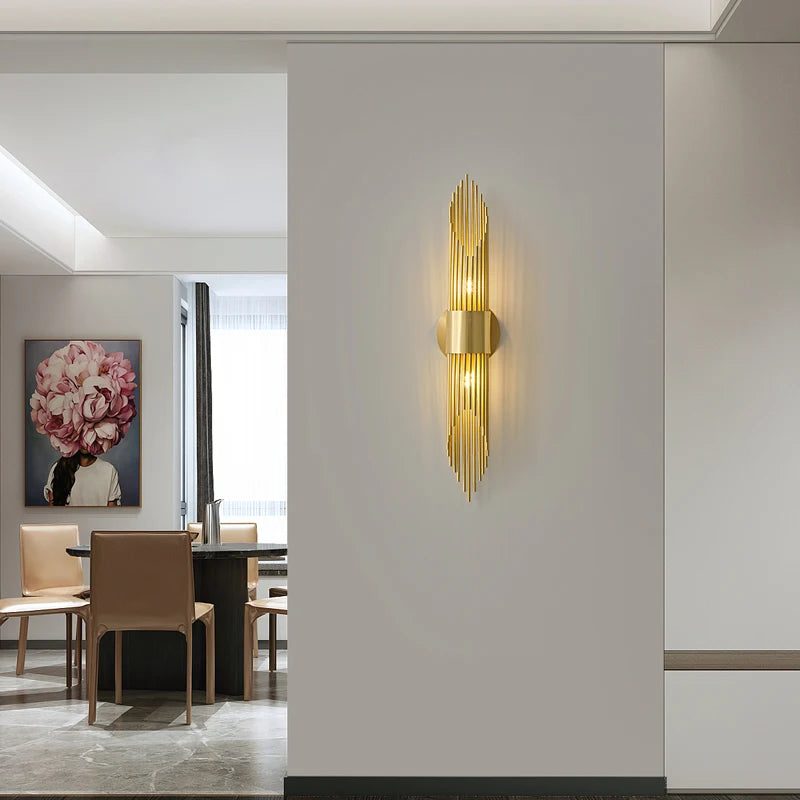 applique murale rétro en cuivre pour décoration intérieure élégante - vue 3 sur 8