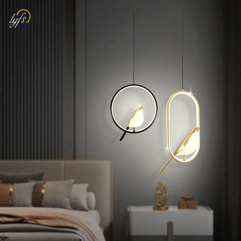 Lustre suspension LED luminaire éclairage lampe suspendue cuisine Table à manger nordique appareil ménager salon décor Suspension - vue 2 sur 14