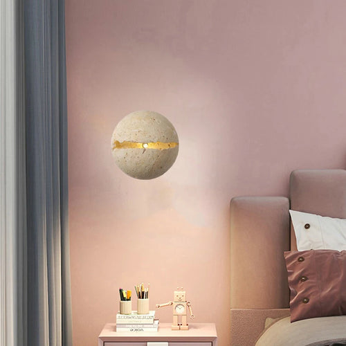 applique murale ronde créative en pierre pour hôtel bureau boutique