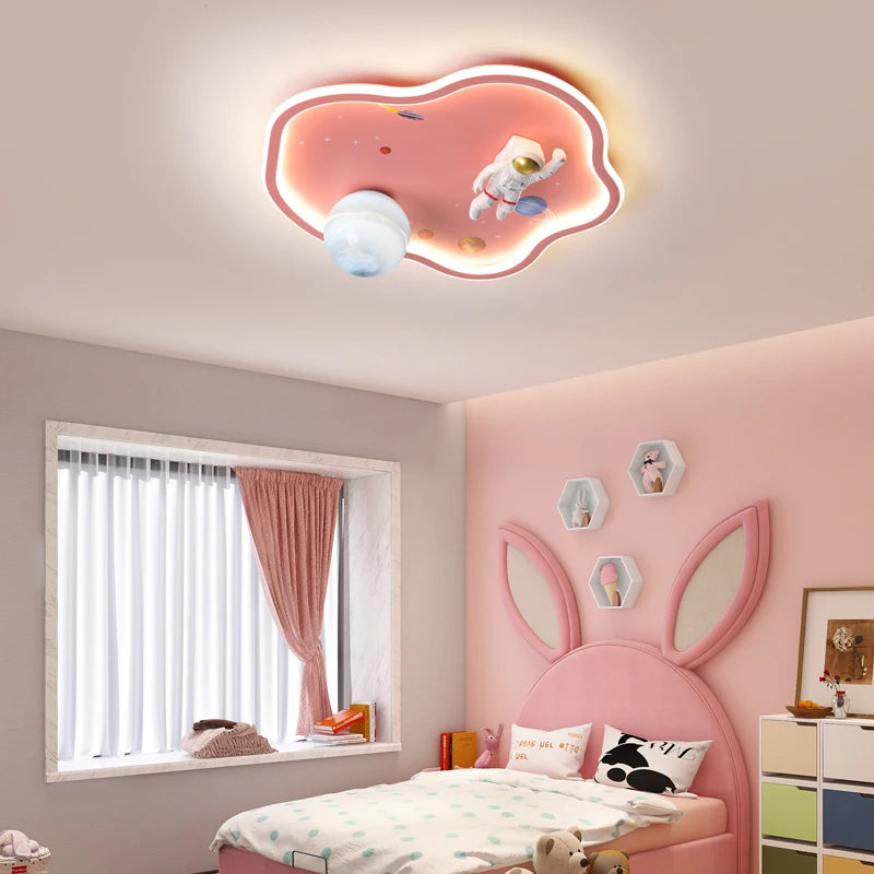lampe led dessin animé astronaute pour enfants protection yeux - vue 3 sur 10