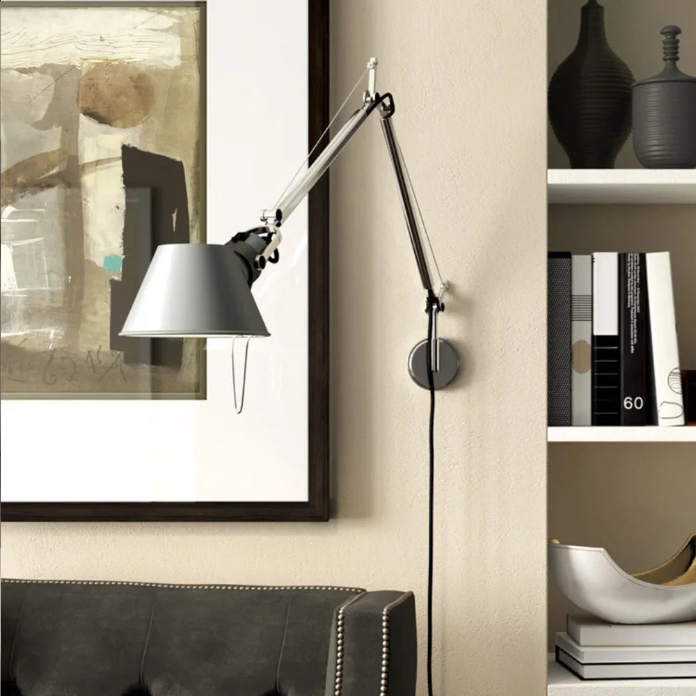 lampadaire led réglable design nordique rétro pour hôtel bureau - vue 5 sur 20