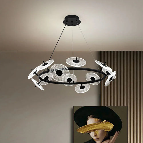 lustre moderne pour éclairage intérieur design élégant - vue 2 sur 12