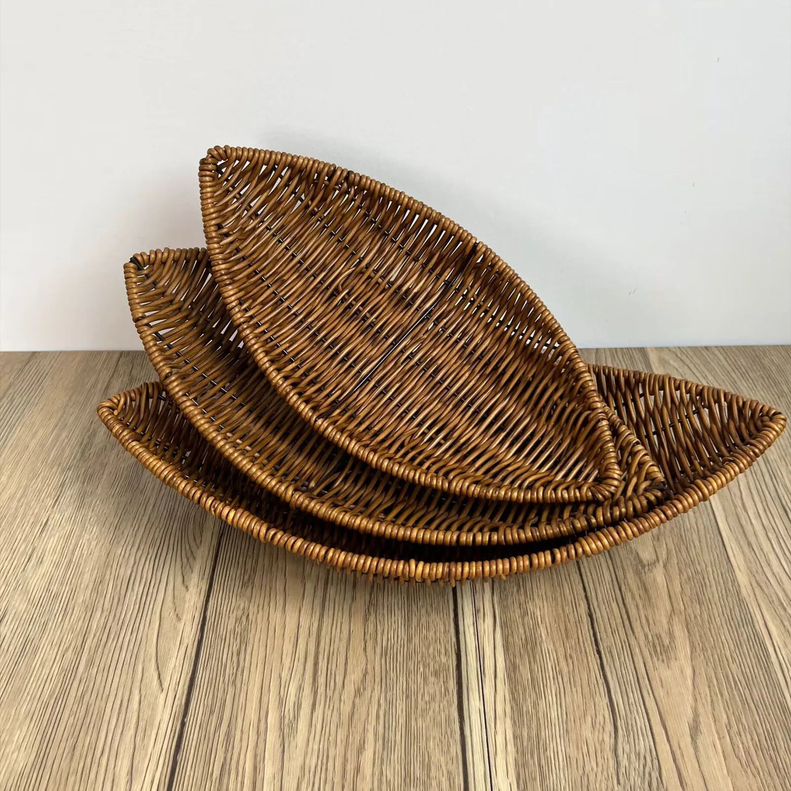 panier en rotin tissé pour fruits et rangement décoratif - vue 7 sur 12