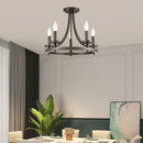 lustre américain en fer avec bougies simple personnalité rétro