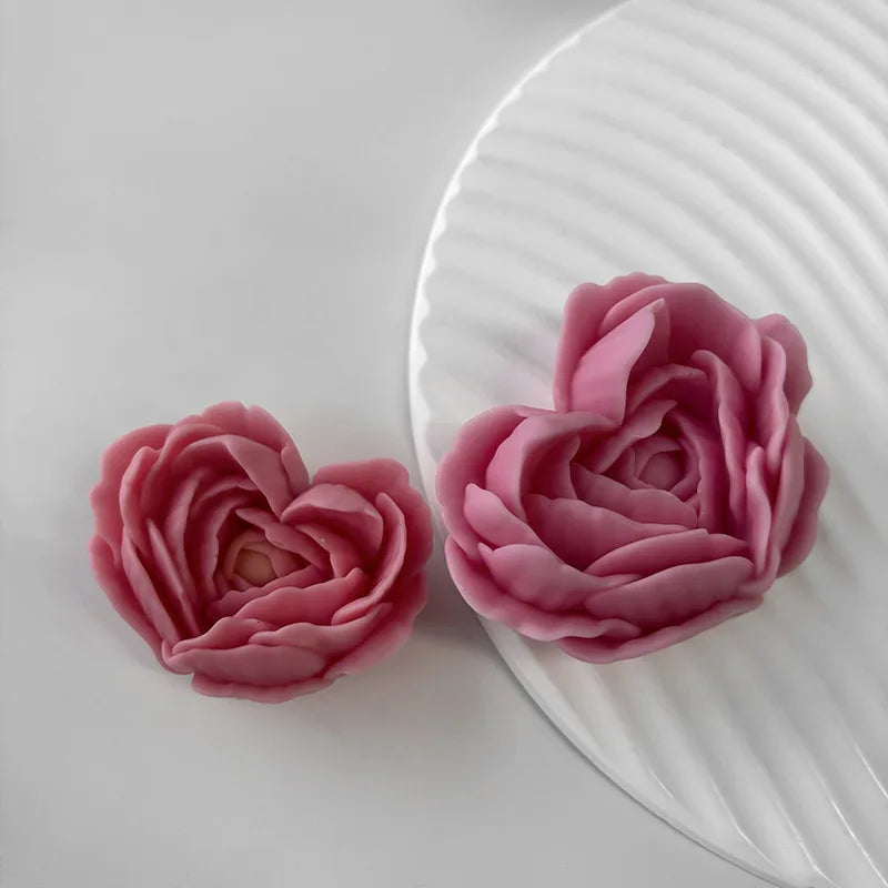 moule à fleurs d'amour en silicone pour bougies et savon DIY - vue 7 sur 9