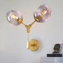 Applique murale fer forgé led bubble