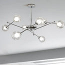2024 Glass Chandelier Chrome Magic Bean Lights for  Living Room Pendant Lamp Bedroom Dining Room Ceiling Hanging Lamp