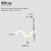 Suspension en perles pour salon