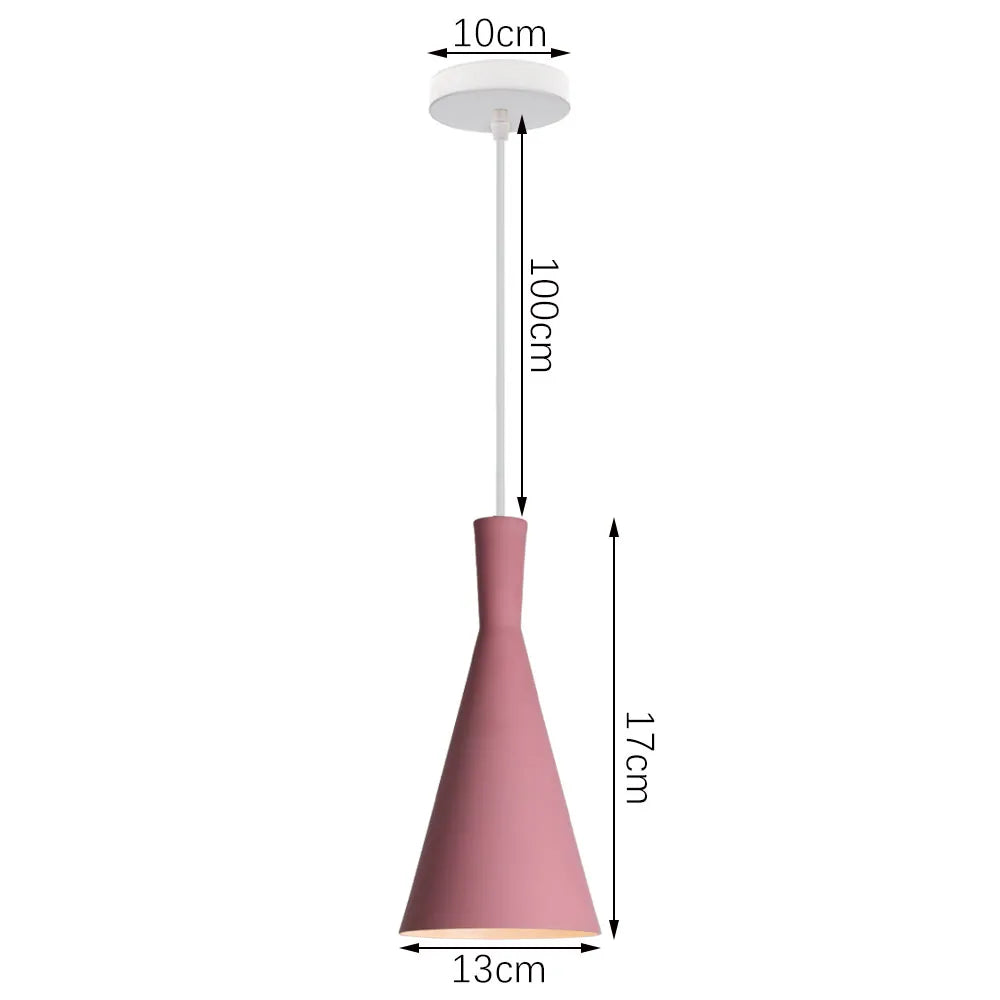 suspension nordique en aluminium rétro pour éclairage intérieur - vue 15 sur 20