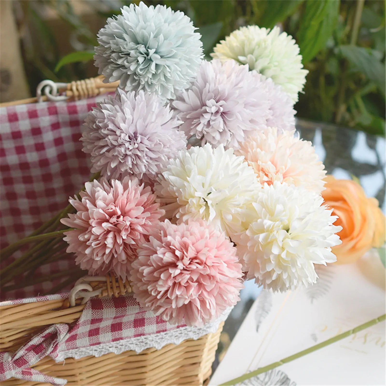 fleurs d'hortensia artificielles pour décoration de mariage et table - vue 3 sur 10