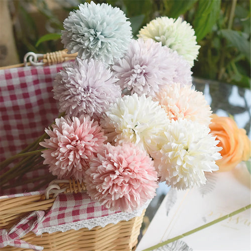 fleurs d'hortensia artificielles pour décoration de mariage et table - vue 4 sur 10