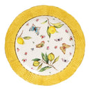 Assiette ceramique motif citron style europeen pour cuisine