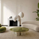lustre moderne en forme de u design en résine pour éclairage d'étude