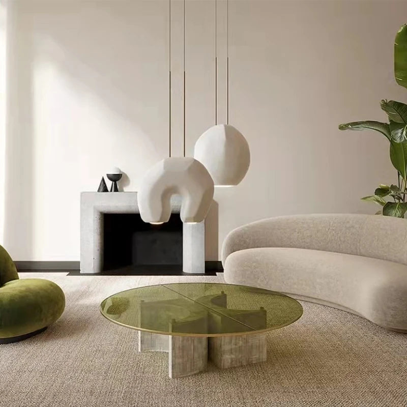 lustre moderne en forme de u design en résine pour éclairage d'étude - vue 4 sur 8