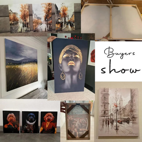cadre mural en bois pour toiles et peintures décoratives