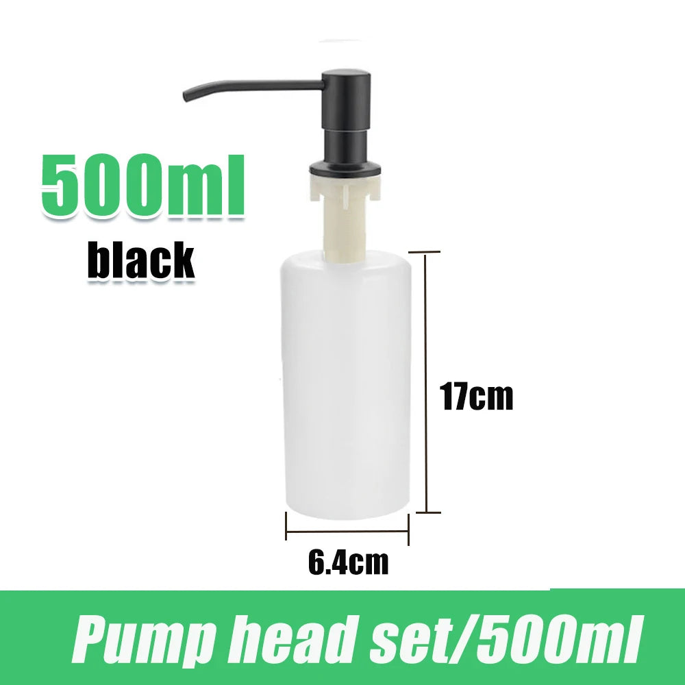 tube dextension distributeur savon acier inoxydable pompe pression 350 500 ml - vue 15 sur 19