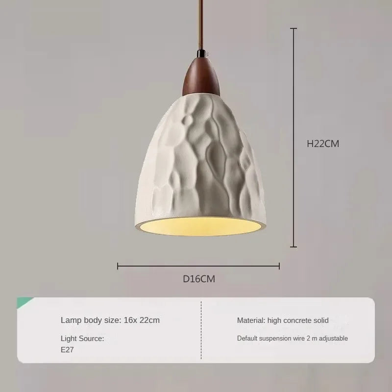 lustre moderne en bois et marbre pour intérieur élégant - vue 8 sur 14