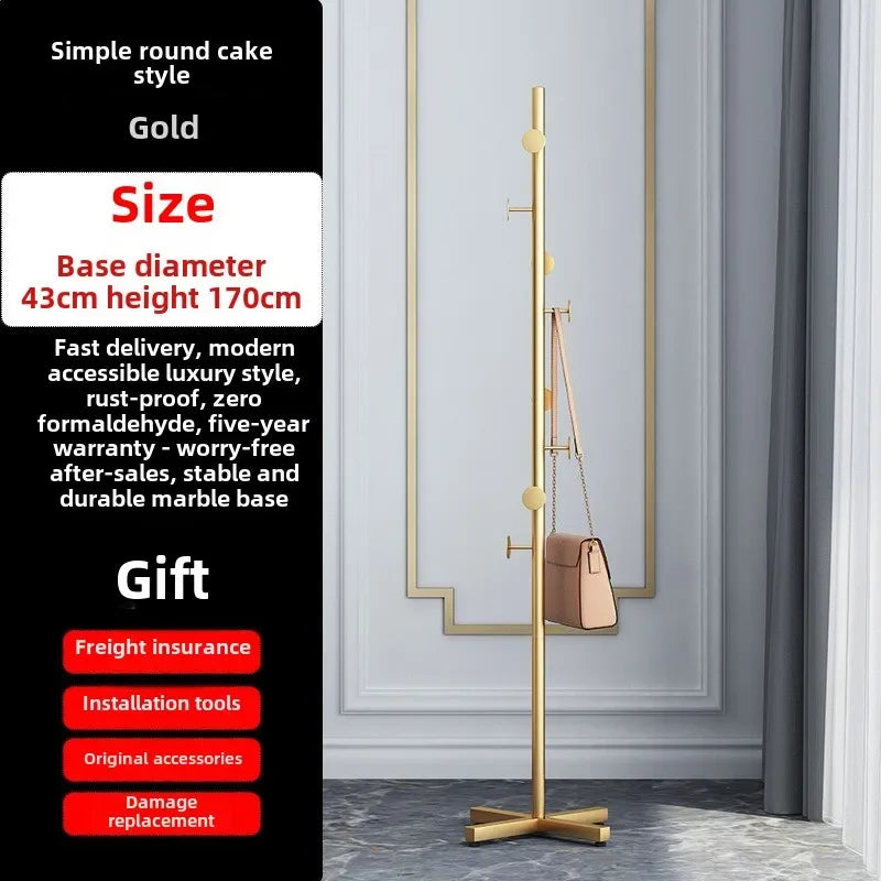 Clothes Rack, Simple Clothes Drying Rack, Floor To Ceiling Bedroom, Internet Famous, Simple and Modern Hanging Bag Clothes Rack - vue 7 sur 7