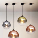 lustre 3d en verre effet feu d'artifice led décoratif