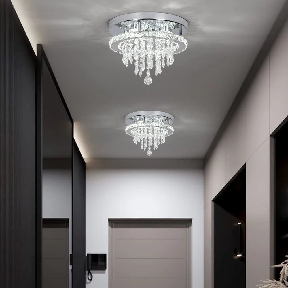 Lustre Cristal Plafond Moderne Suspension - vue 4 sur 7