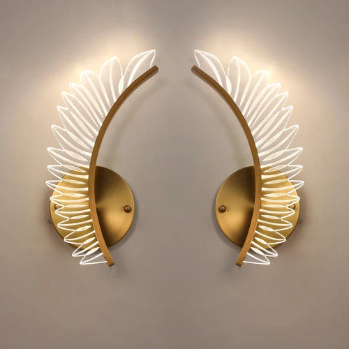 applique murale aile nordique art moderne luxe porche lumière