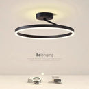 Nordic ring LED ceiling light minimalist modern indoor lighting
