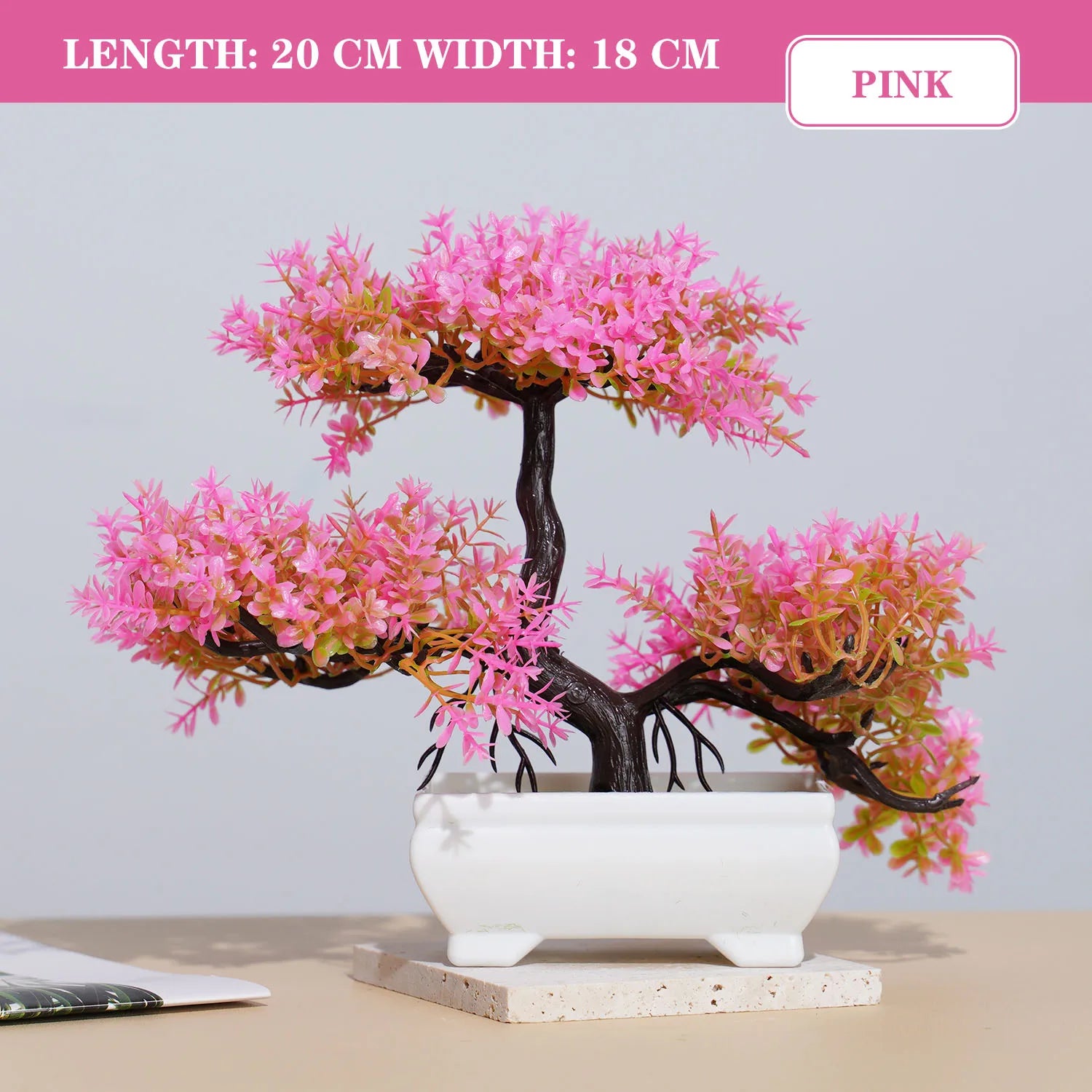 plantes artificielles bonsaï petit arbre décoration intérieure et extérieure - vue 10 sur 32