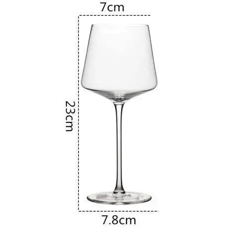 Verre a vin rouge cristal style nordique artisanal - vue 8 sur 8